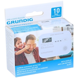 Grundig kolmonoxiddetektor (CO).